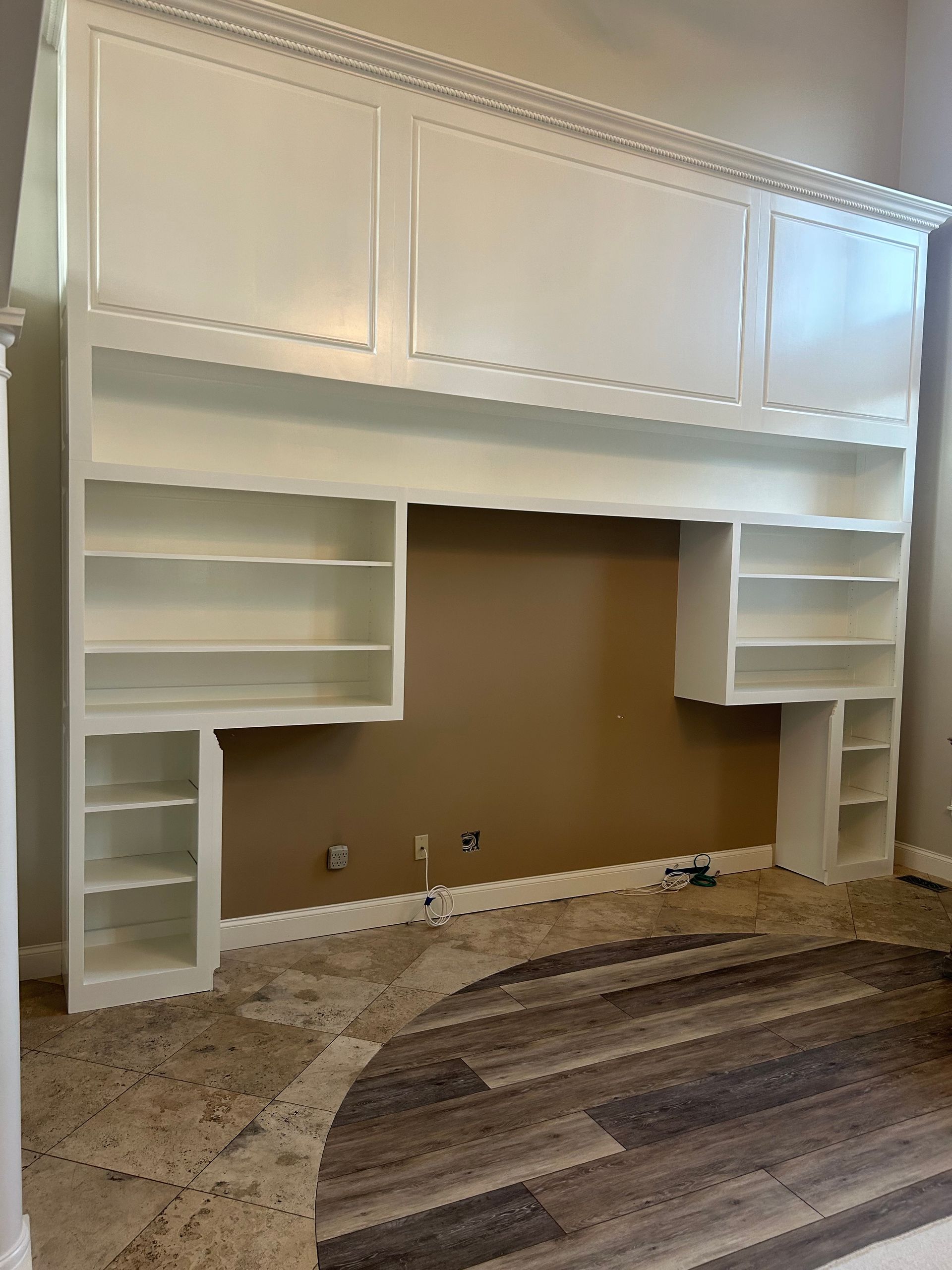 Furniture refinishing after photo with white finish in Kent Ohio by Inspired Services & Painting