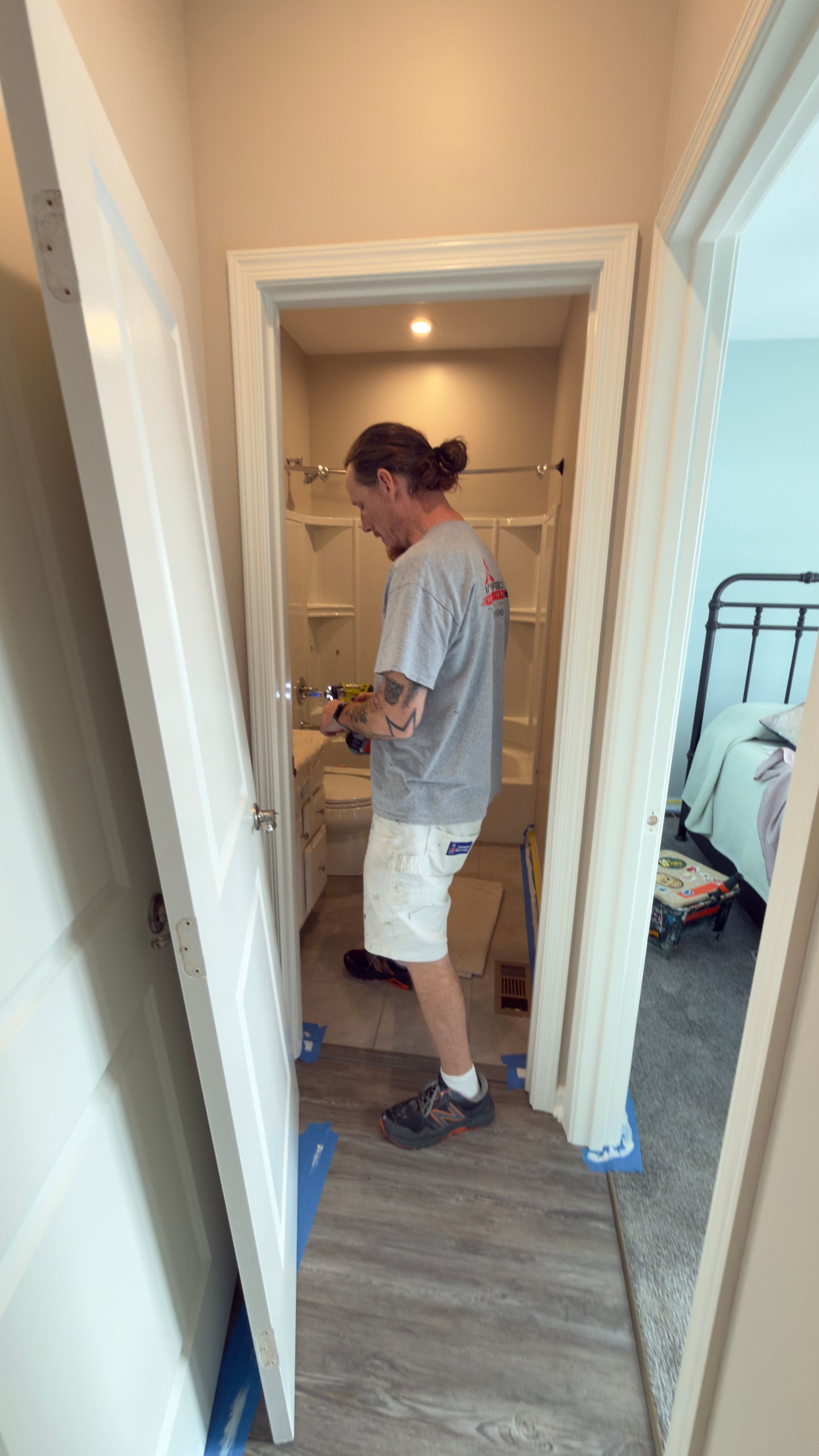Our experienced painting crew at work on a residential project in Fairlawn, Ohio.