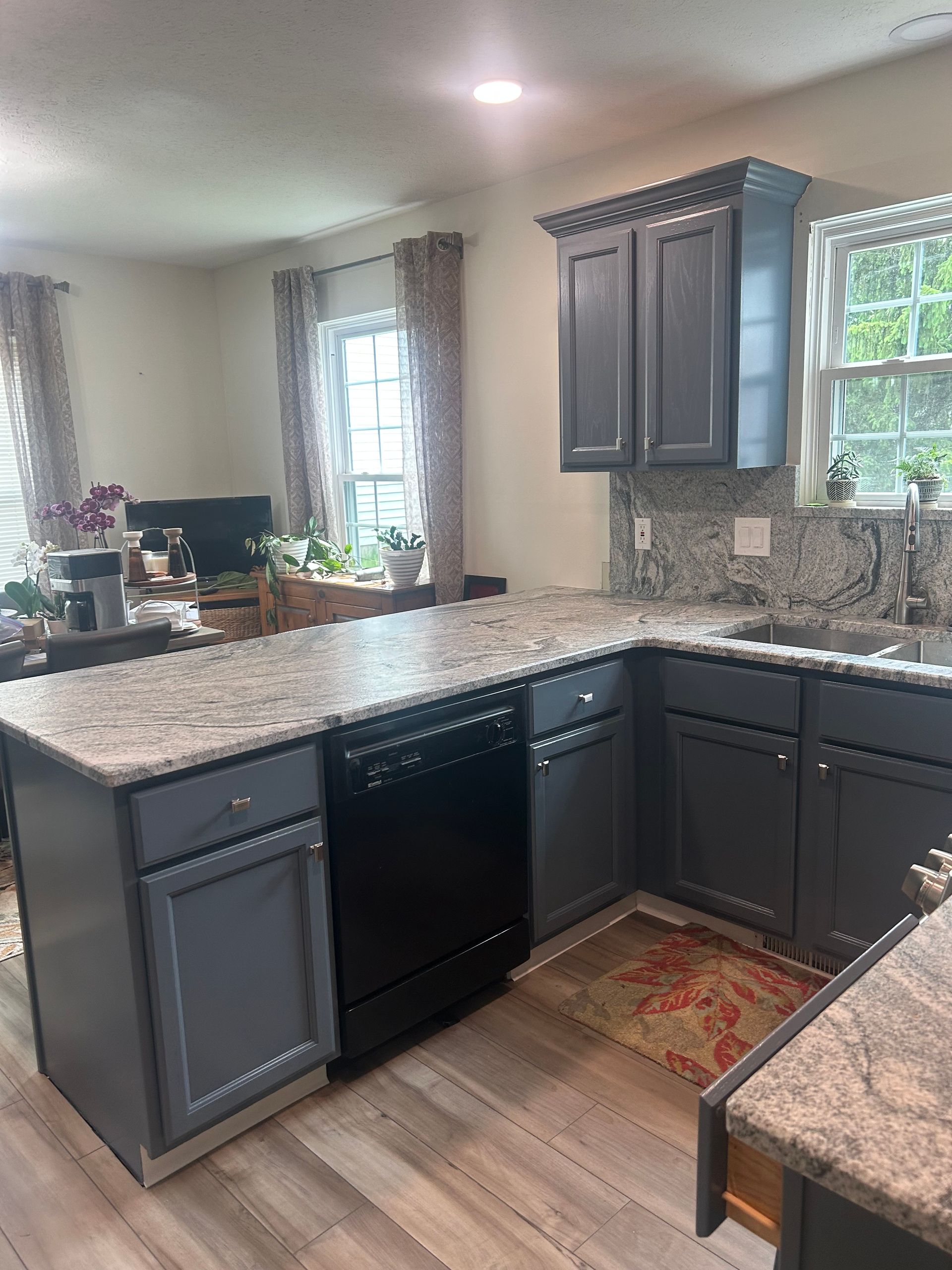 Cabinet refinishing project in Hudson Ohio by Inspired Services & Painting