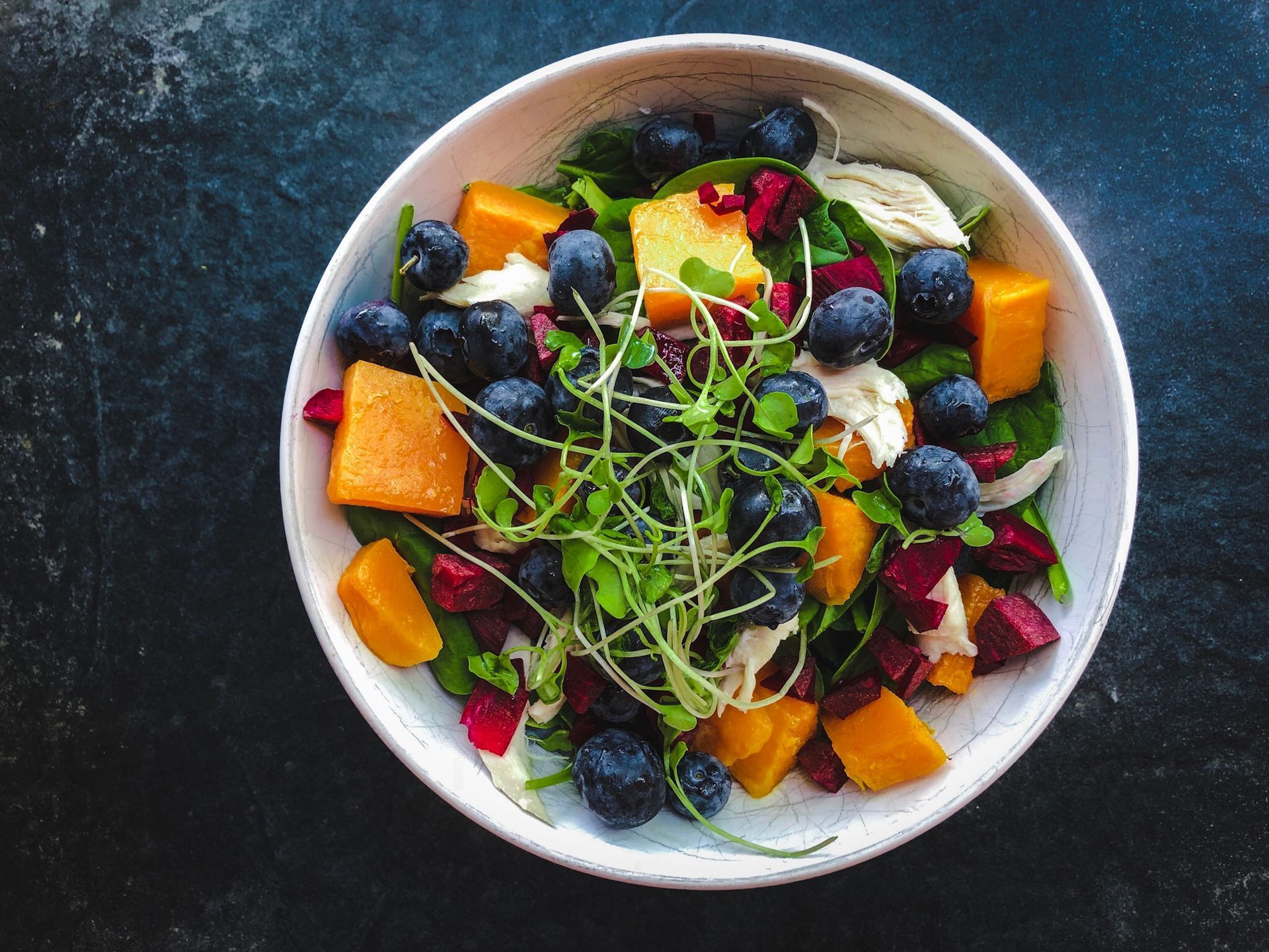 bowl of mixed fruits and vegetables