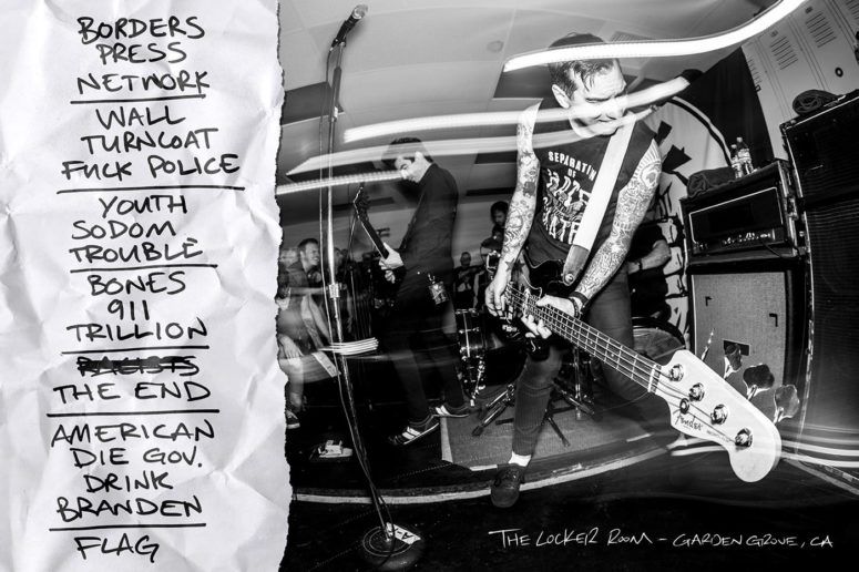 Anti-Flag – The Locker Room – Garden Grove, CA