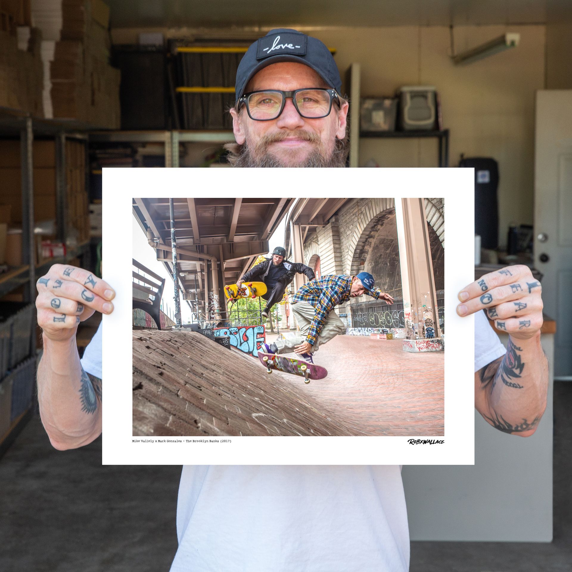 Mike Vallely Mark Gonzales Brooklyn Banks Photo Print Skateboarding - Mike V The Gonz