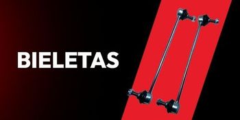 Um par de amortecedores pretos e azuis estão sobre uma mesa.
