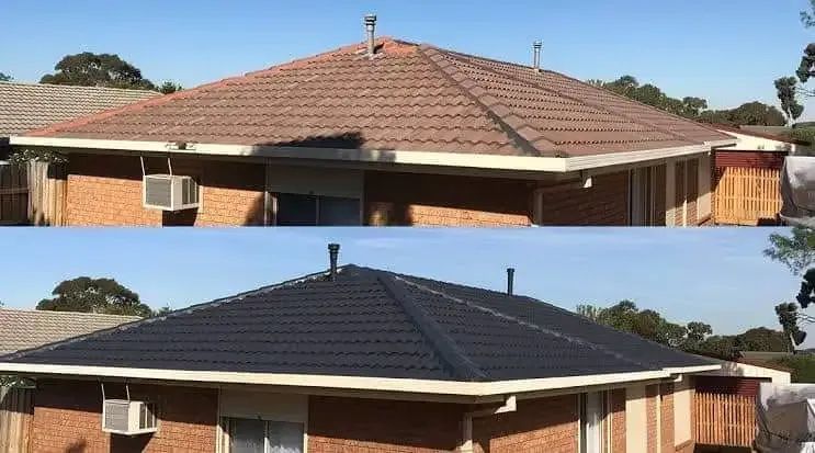 Before And After House Roof After Re-bedding — ACT Roofing in Yass, NSW