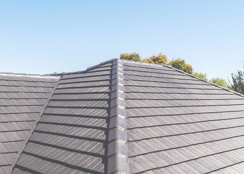 Before And After  Of A House With A New Tiled Roof — ACT Roofing in Ngunnawal, ACT
