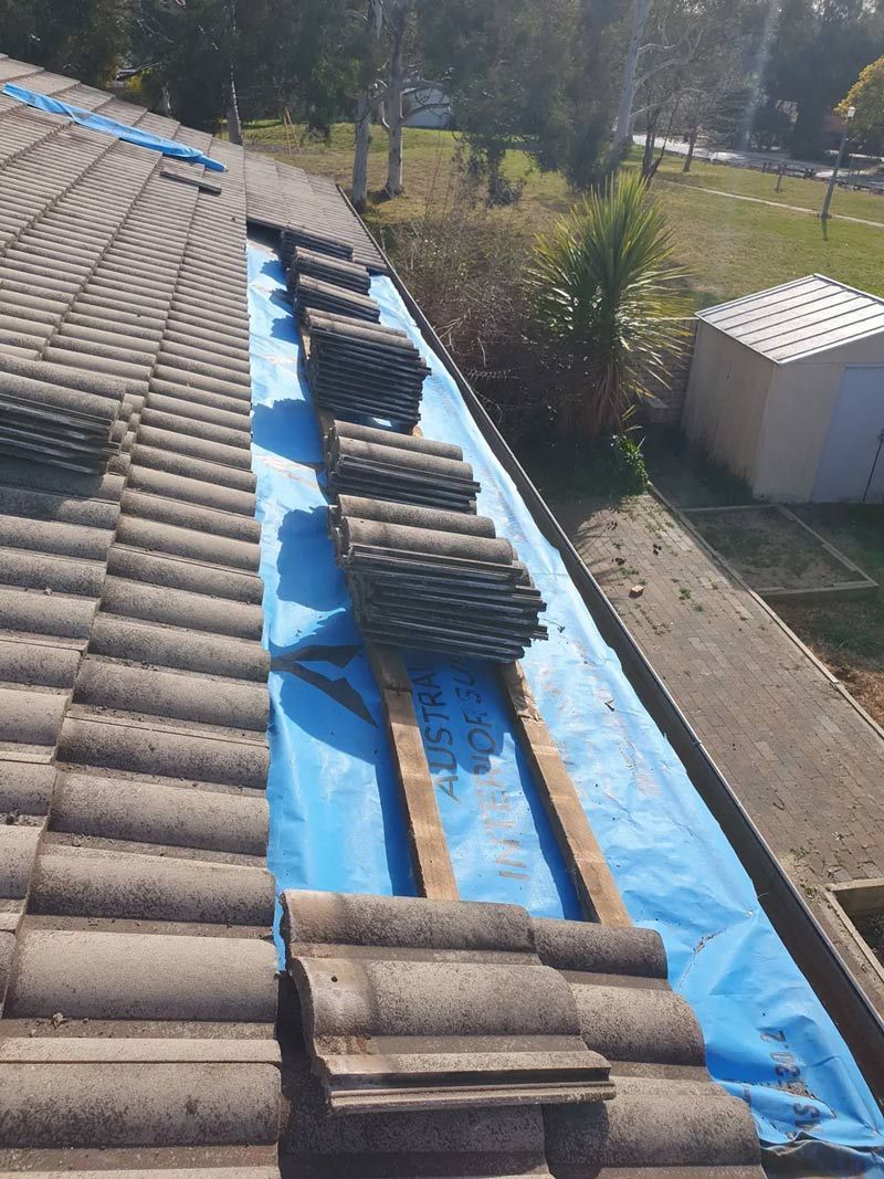 Expertly Installing A New Tile Roof — ACT Roofing in Queanbeyan, NSW