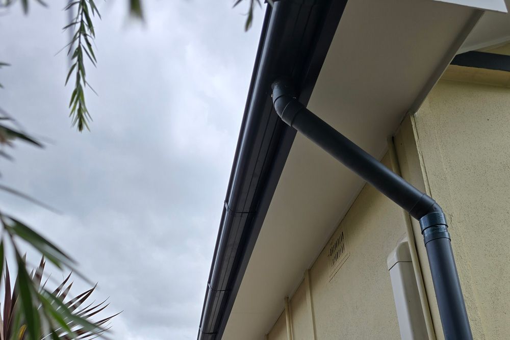 Residential House with Gutters