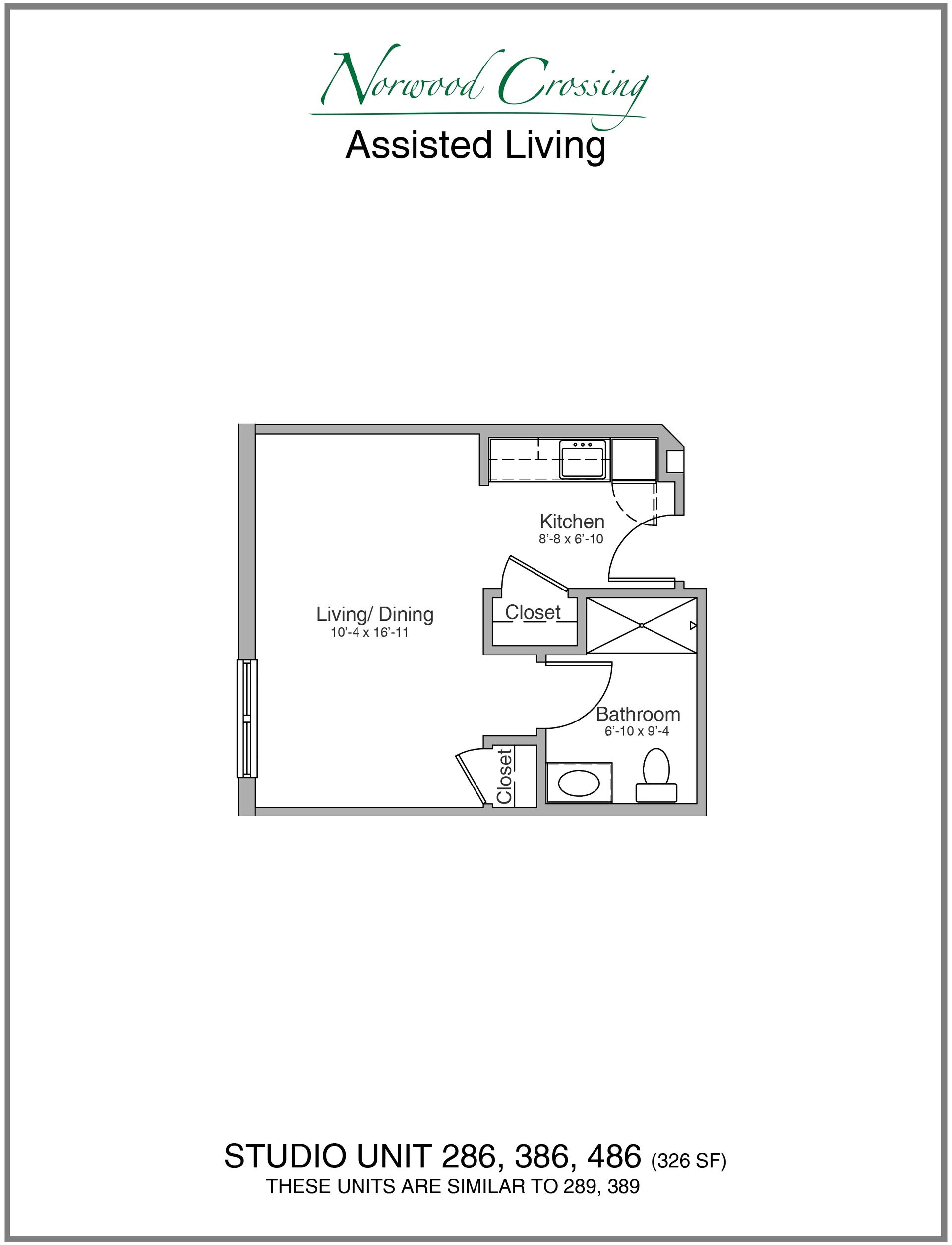 norwood assisted living floor plan