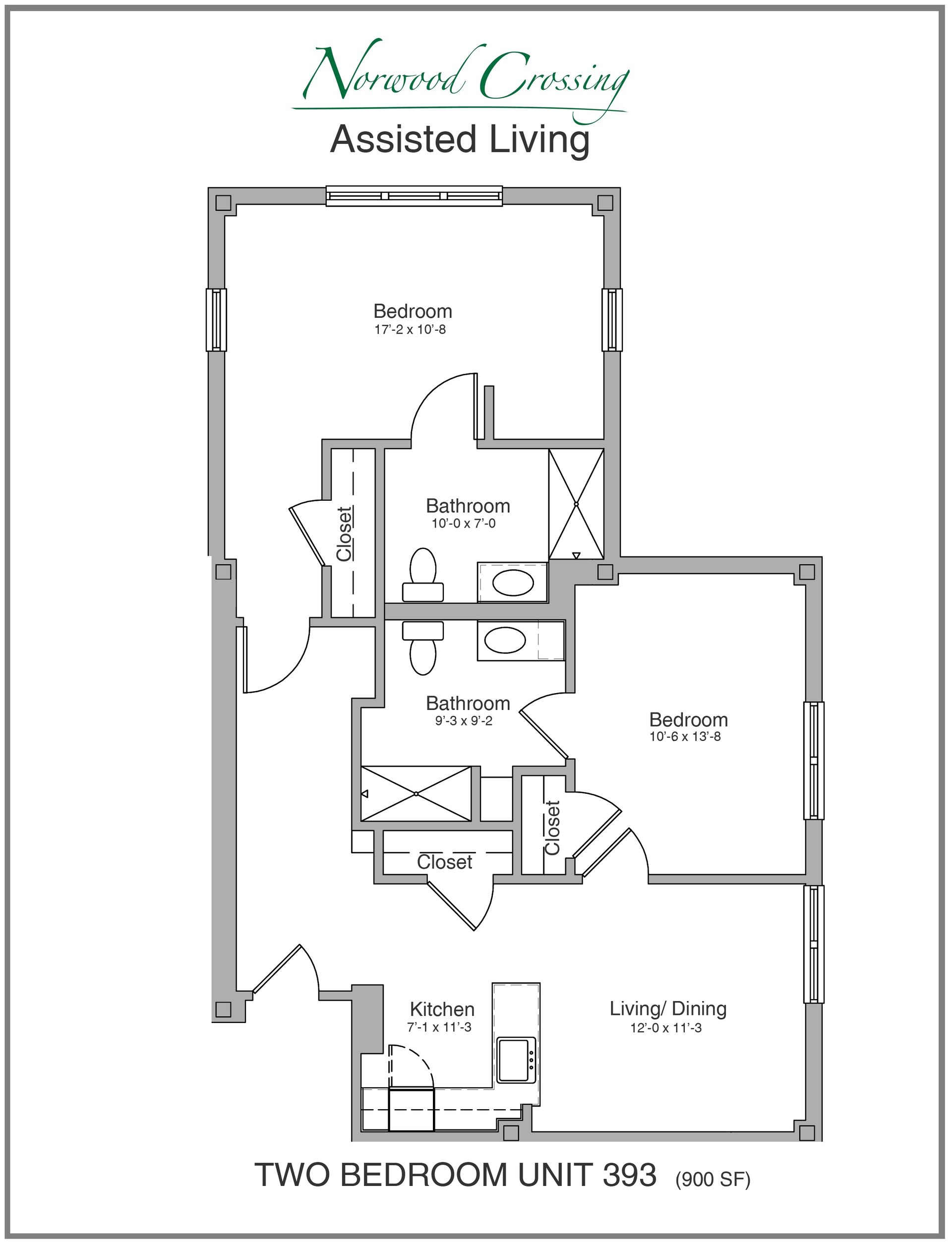 norwood assisted living floor plan