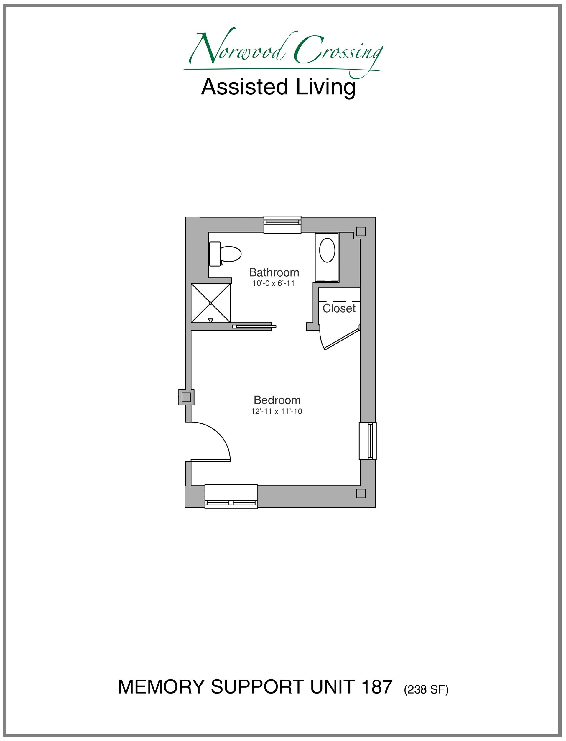 memory support living bedroom norwood crossing