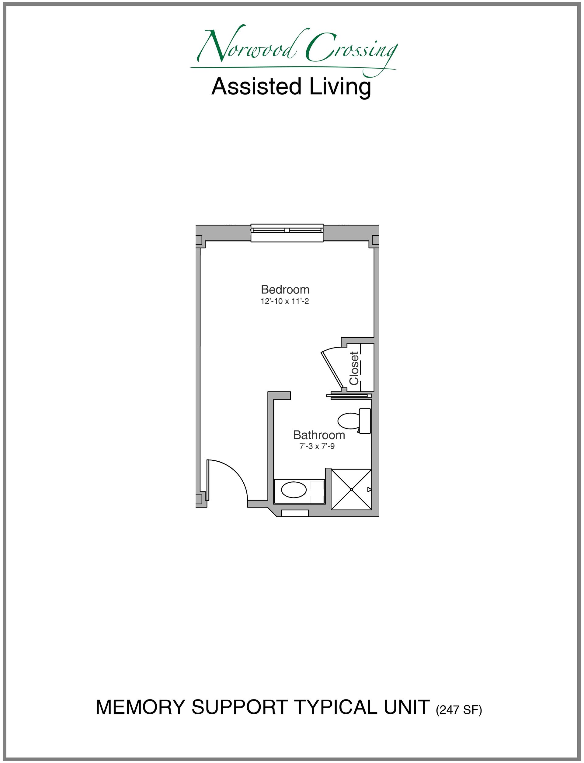 norwood crossing bedroom memory center