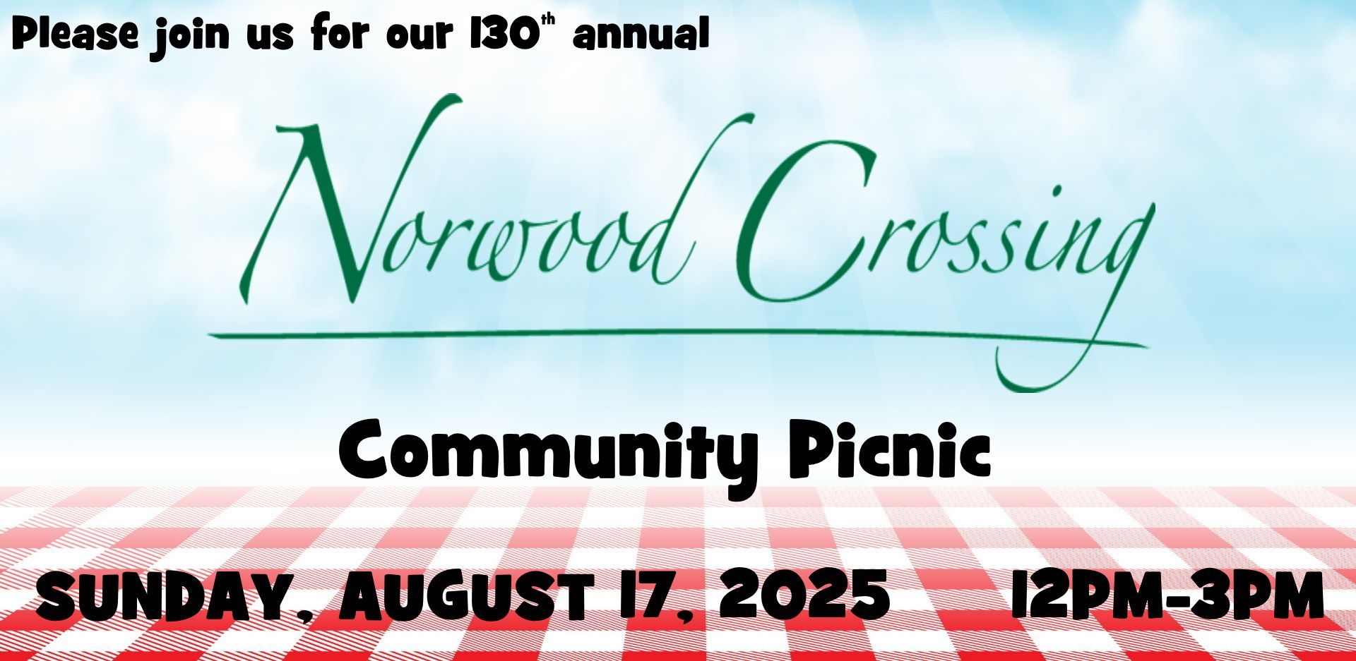 norwood crossing community picnic