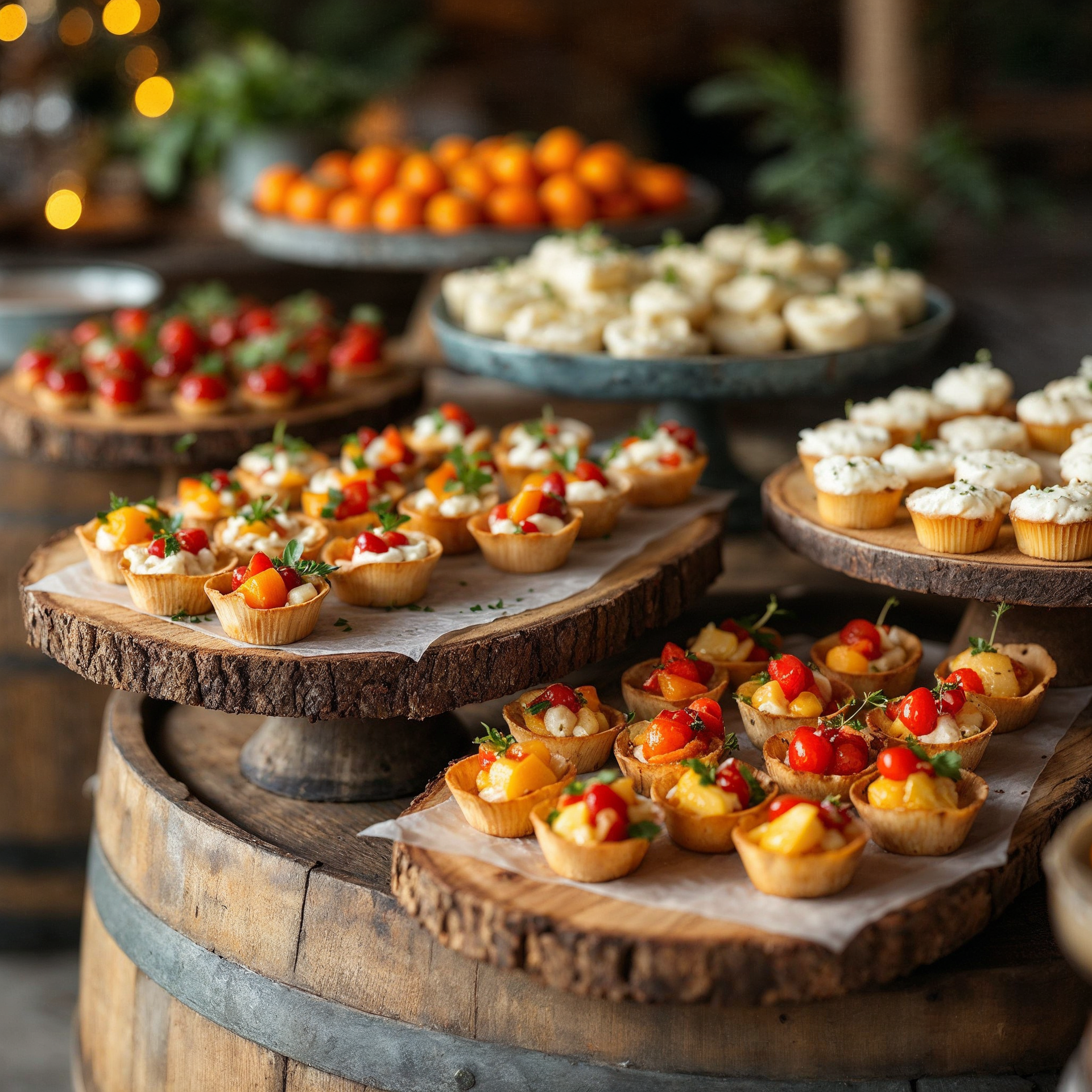 There are many different types of food on the table.