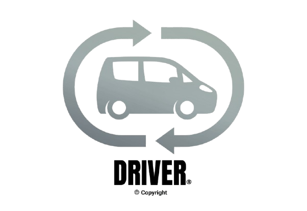 A logo for TSB Shuttles with a van and two arrows