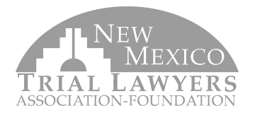 The logo for the new mexico trial lawyers association foundation
