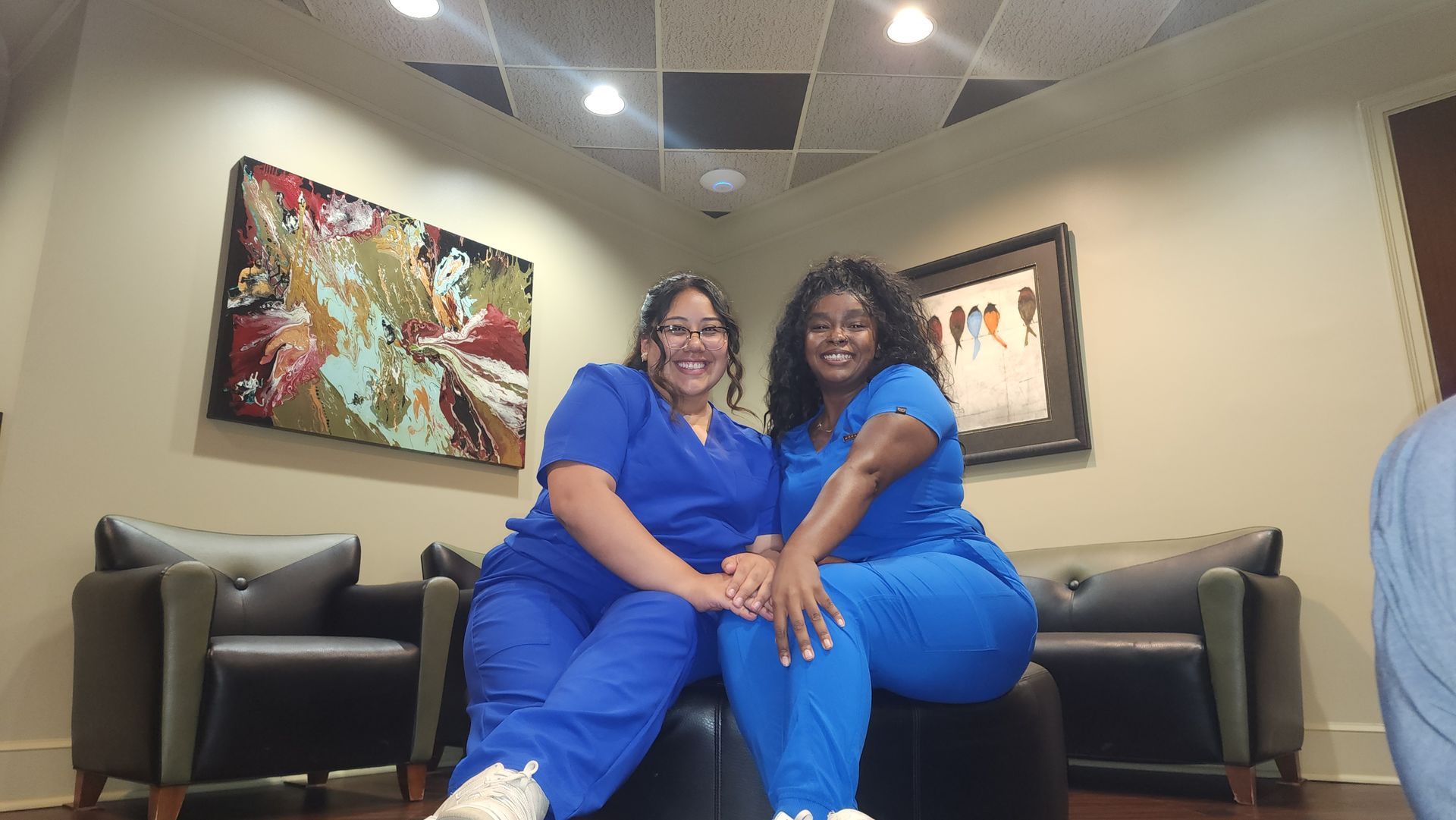 Anderson Perry Dental Hygienists in scrubs at work