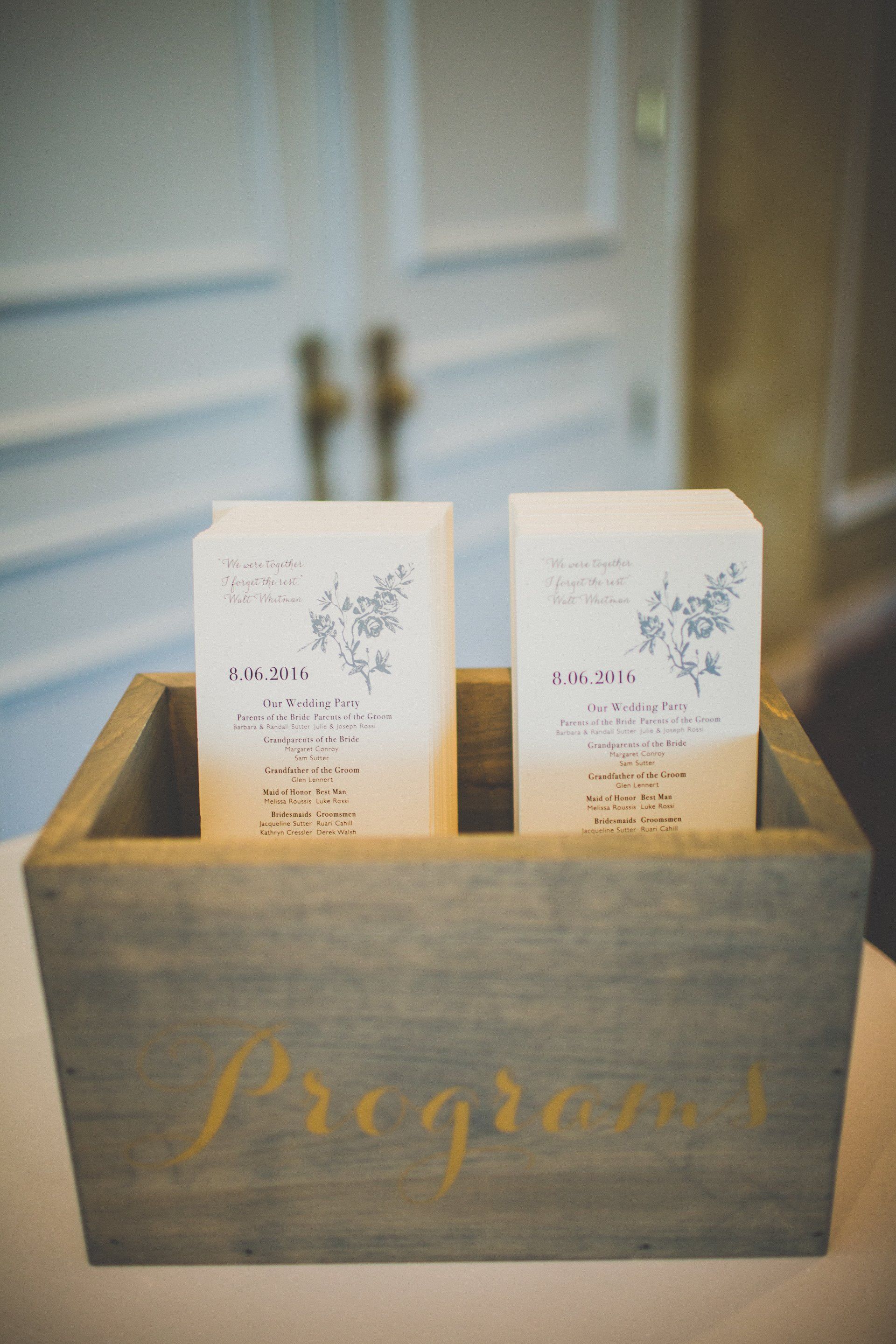 Two candles are sitting in a wooden box on a table.