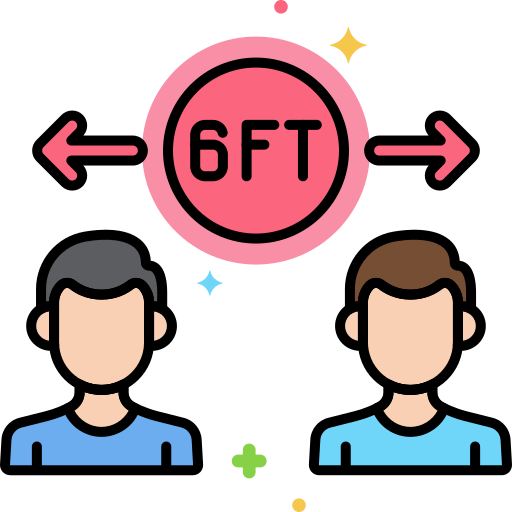 Two men are standing next to each other with arrows pointing in opposite directions.