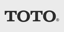 A black and white logo for toto on a white background.