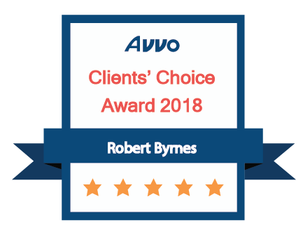 A badge that says avvo clients choice award 2018