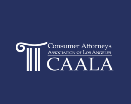 The logo for the consumer attorneys association of los angeles