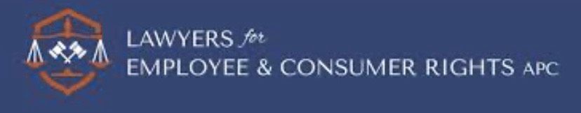 A logo for lawyers for employee and consumer rights
