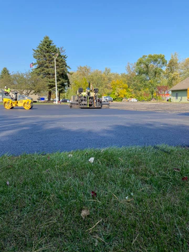 Wide Lot Installing Asphalt — Northwood, OH — D & D Paving Inc.