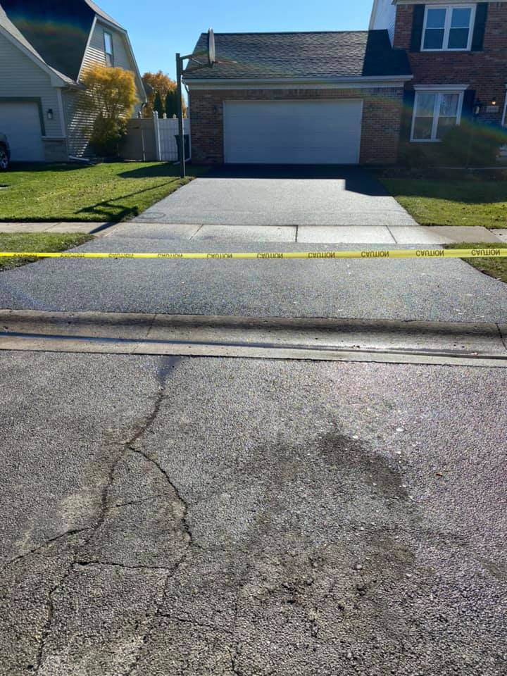 Residential Walkways After Asphalt Installed — Northwood, OH — D & D Paving Inc.