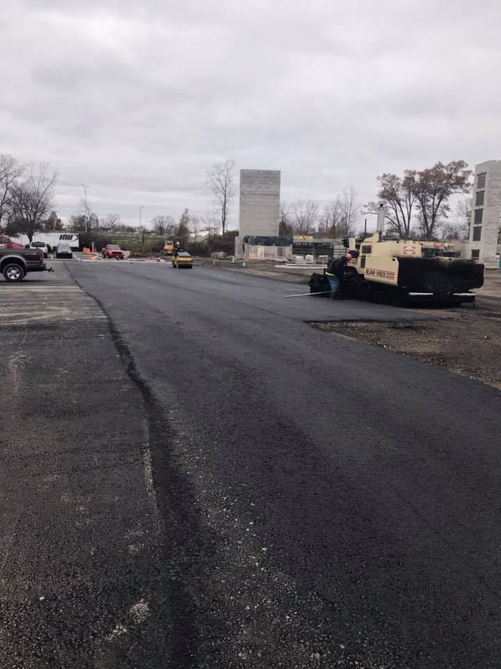 Wide Lot Installing Asphalt — Northwood, OH — D & D Paving Inc.