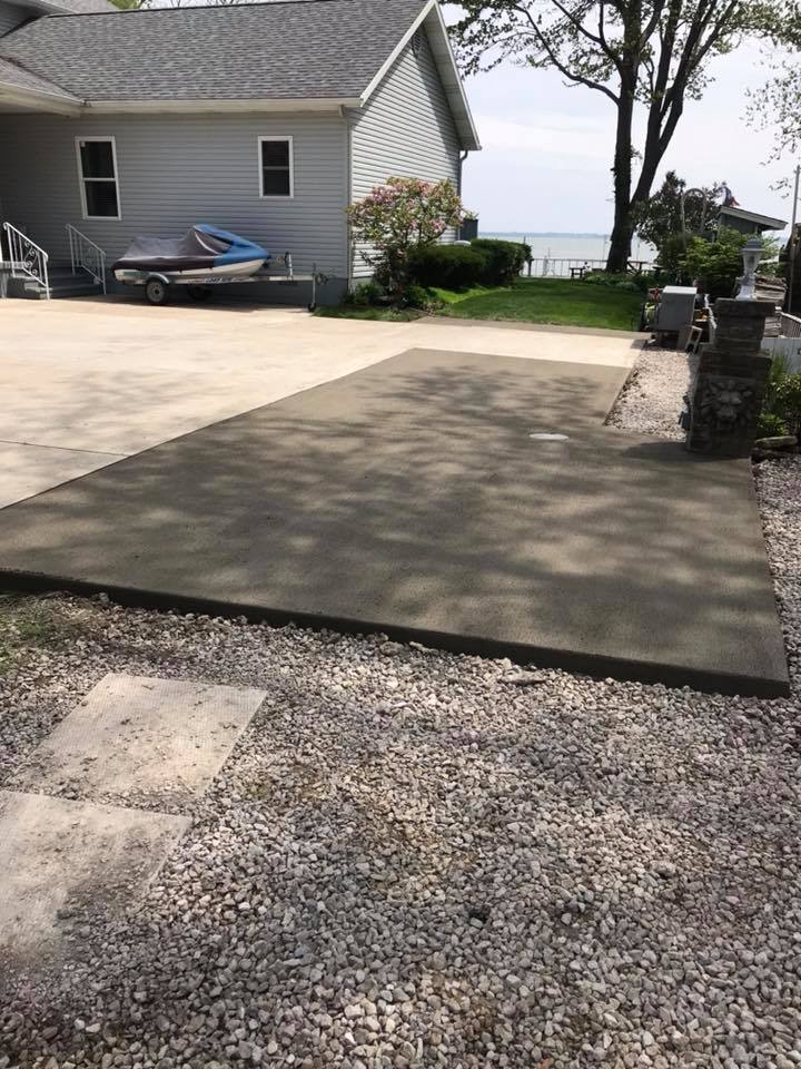 Residential House Backyard — Northwood, OH — D & D Paving Inc.