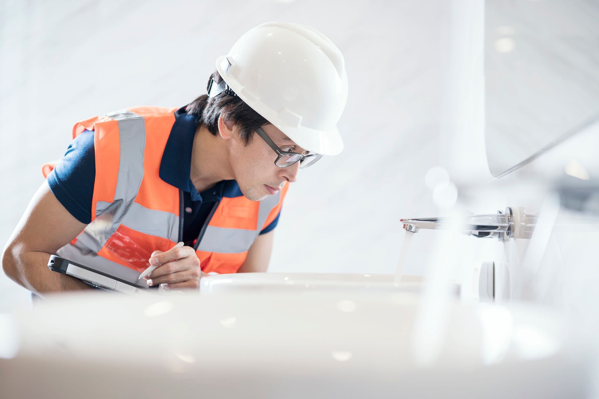 Man Inspectioning the Sink - Melbourne, VIC - Work4U Group Pty Ltd