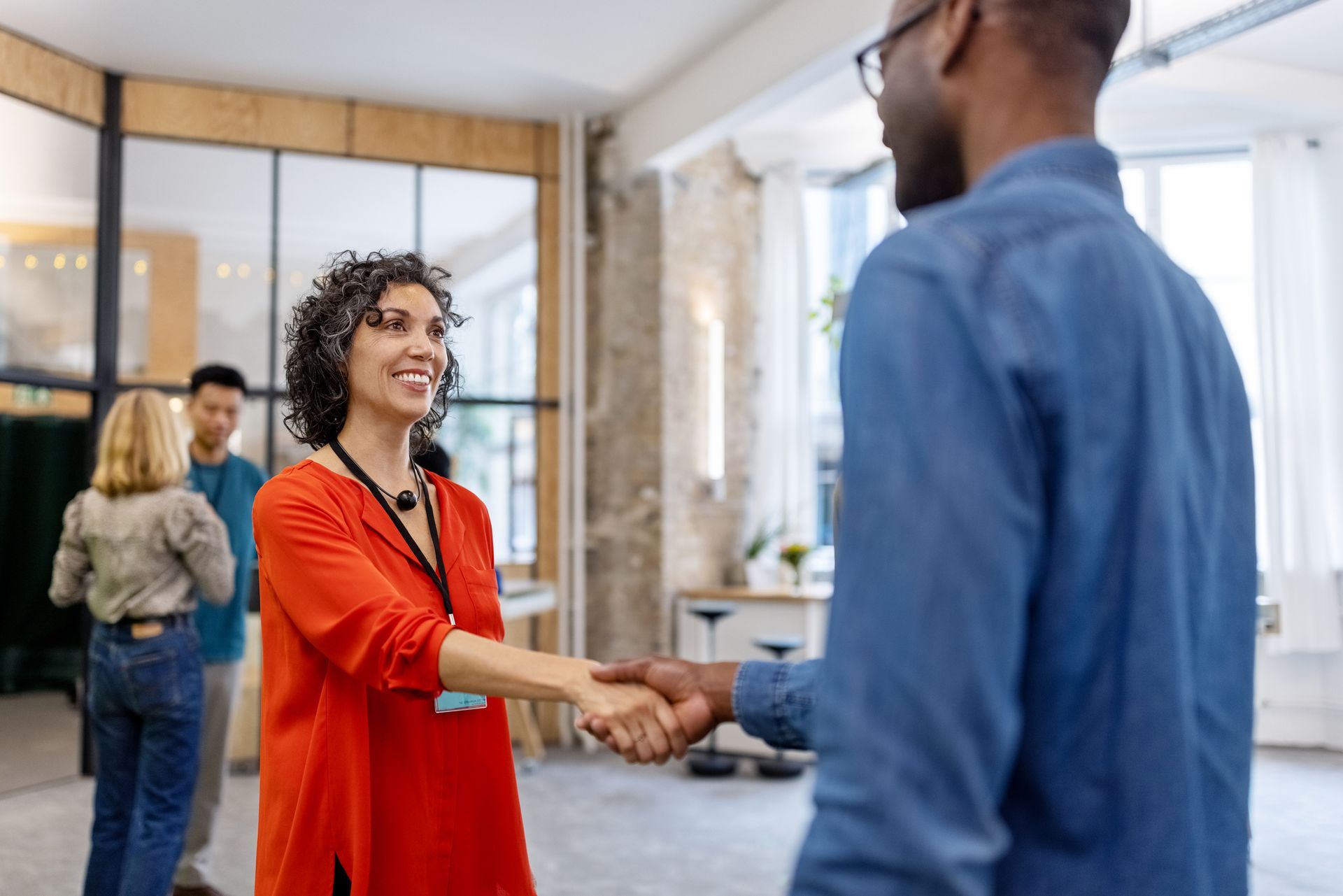 Applicant and the Recruiter Handshaking each other - Melbourne, VIC - Work4U Group Pty Ltd