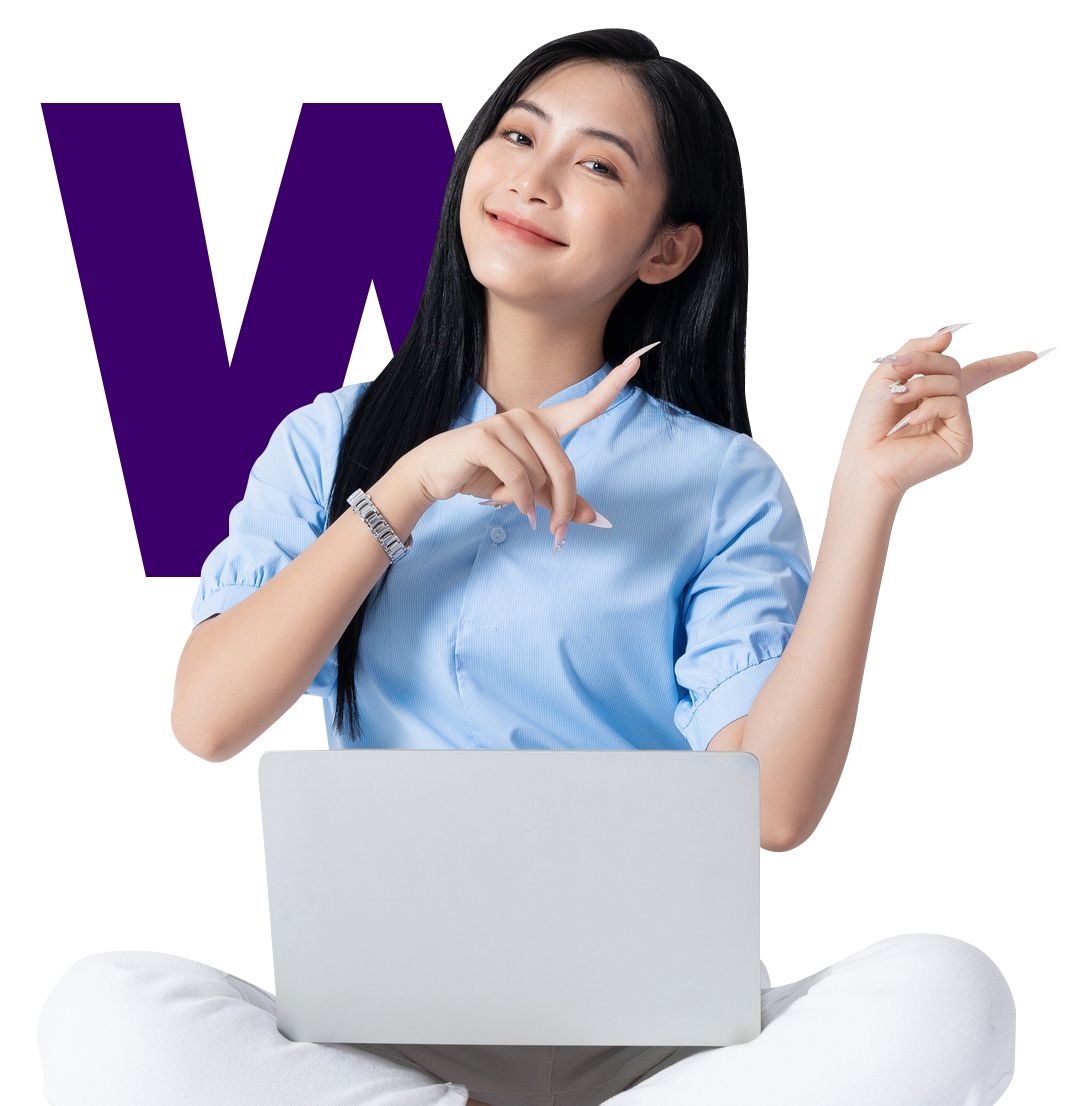 Woman Pointing to the Right - Melbourne, VIC - Work4U Group Pty Ltd