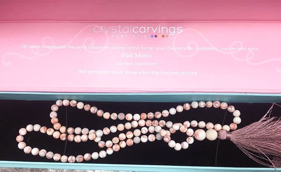 Crystal Carvings Pink Matrix — Gifts And Flowers In Blackwater, QLD