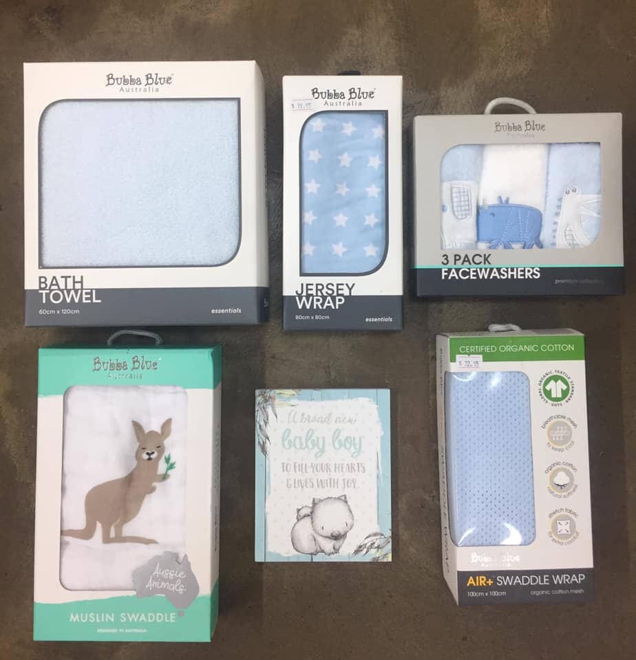 Blue Baby Wraps — Gifts And Flowers In Blackwater, QLD