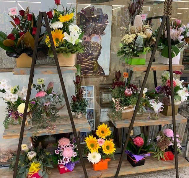 Sun Flowers And Red Roses Of Display On The Vase — Gifts And Flowers In Blackwater, QLD
