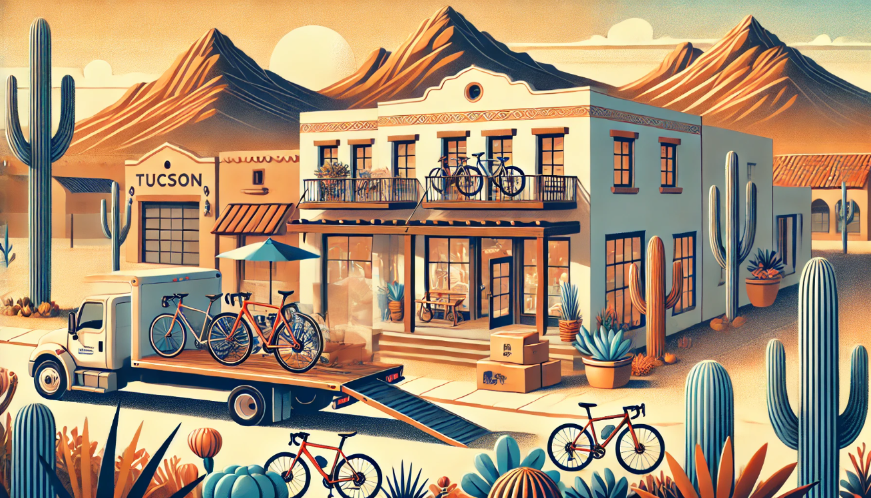 A row of bicycles are lined up in a store.