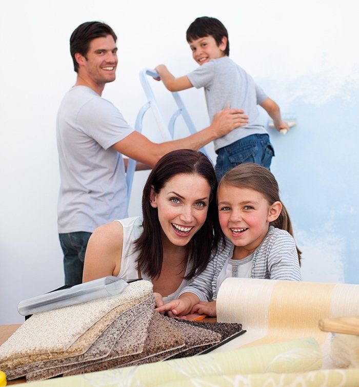 Family chooses roll end carpets in Jarrow