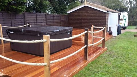 Wooden deck and fencing