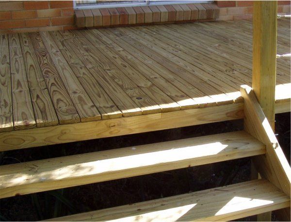 Wooden deck