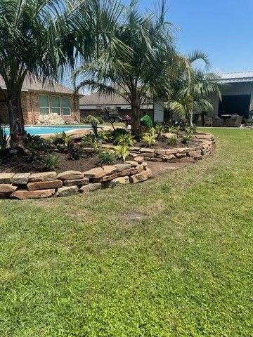 There is a pool in the backyard of a house.