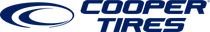 Cooper Tires logo on a blue and white gradient background. | Dave's Automotive LLC
