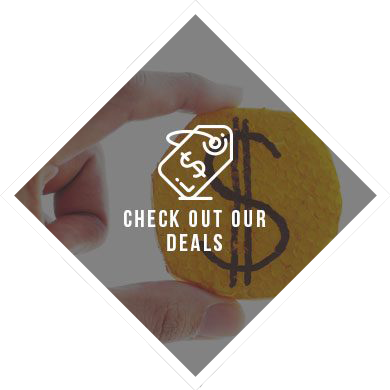 Person holding a yellow coin with a dollar sign; white 