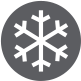 Snowflake icon inside a grey circle. | Dave's Automotive LLC