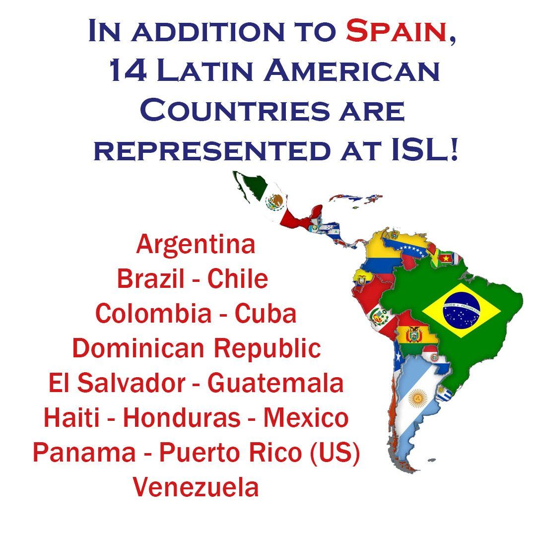 Infographics that detail the various countries where our ISL staff are from and the languages spoken by staff members