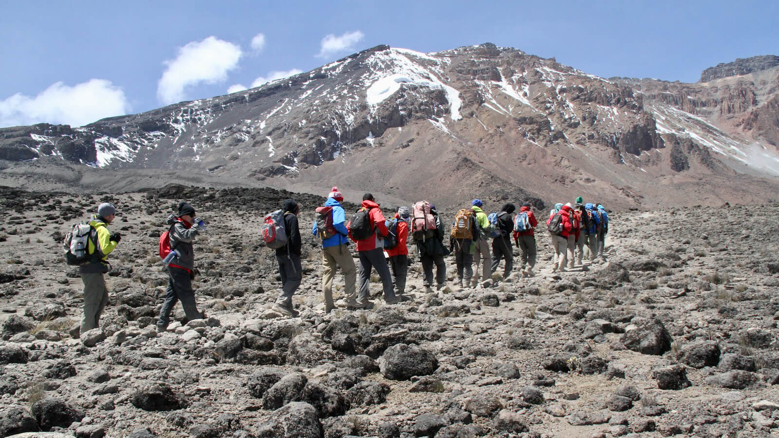 Close to Barafu Camp Fields Machame Route Kilimanjaro - eXplore Plus Travel and Tours