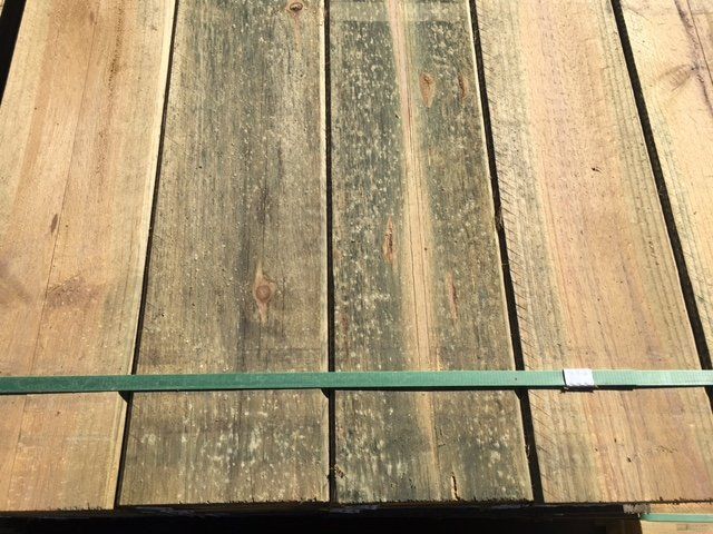 CAA-treated pine sleepers