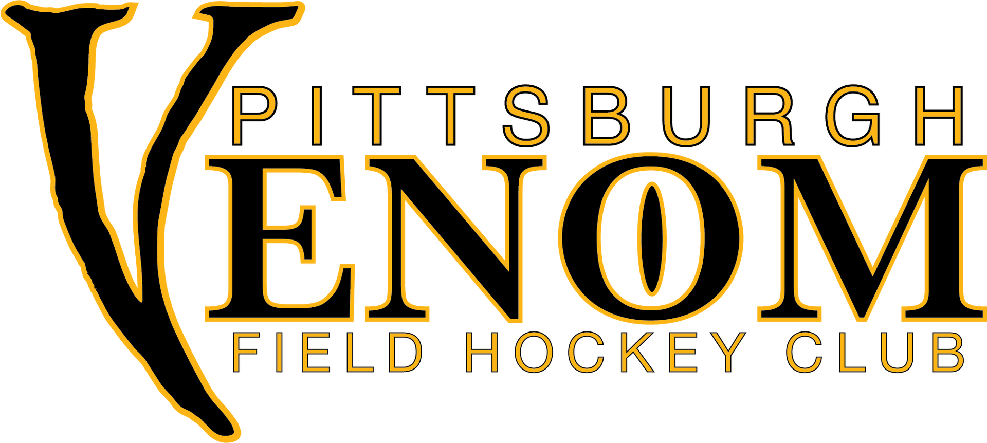 A logo for the pittsburgh venom field hockey club