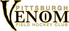 A logo for the pittsburgh venom field hockey club