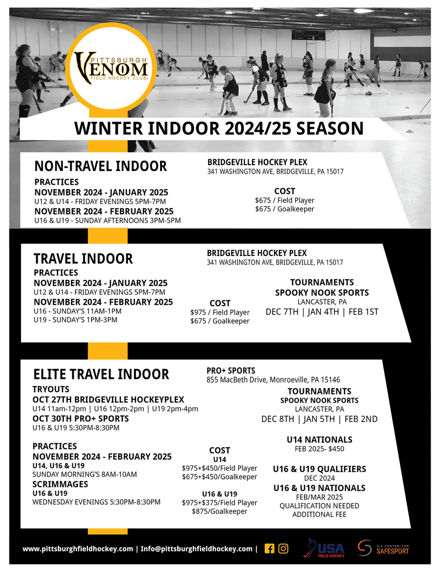 A poster for a winter indoor ice rink.